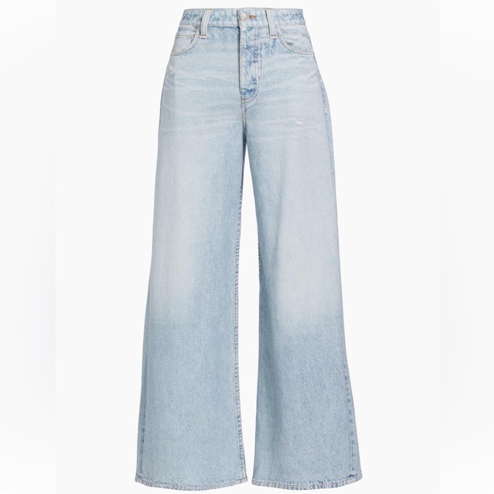 Rag & bone Miramar Sofie High Waist Ankle Wide Leg Terry Sweatpant Jeans